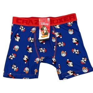 NWT Disney Christmas Men’s Underwear Boxer Briefs Crazy Boxer Medium M Santa